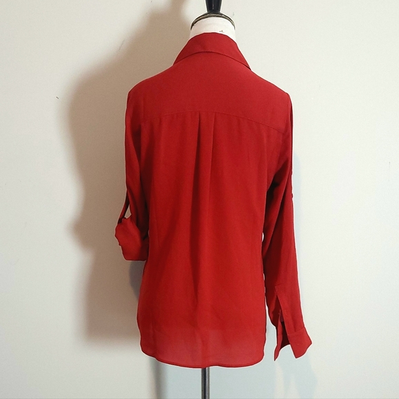 Express Rusty Red Blouse - Picture 4 of 4